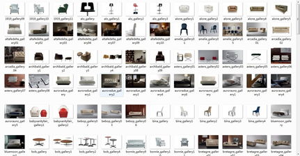 精品图模 梁志天公司服务器上的常用家具品牌图集与技术服务解析